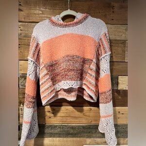 Mesh colorful pullover
